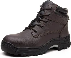 ANGRYRAM Work Boots for Men Steel Toe Boots Lightweight Indestructible Construction Safety Boots