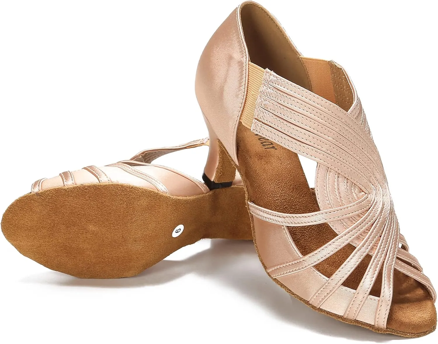Ballroom Dance Shoes Women Latin Salsa Practice Dancing Shoes Comfortable Bachata Swing Dance Low Heel