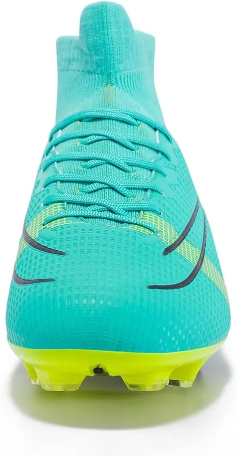 breooes Mens Soccer Cleats Football Boots Professional Training Turf Mens Outdoor Indoor Sports Athletic Big Boy's Fashion Sneaker