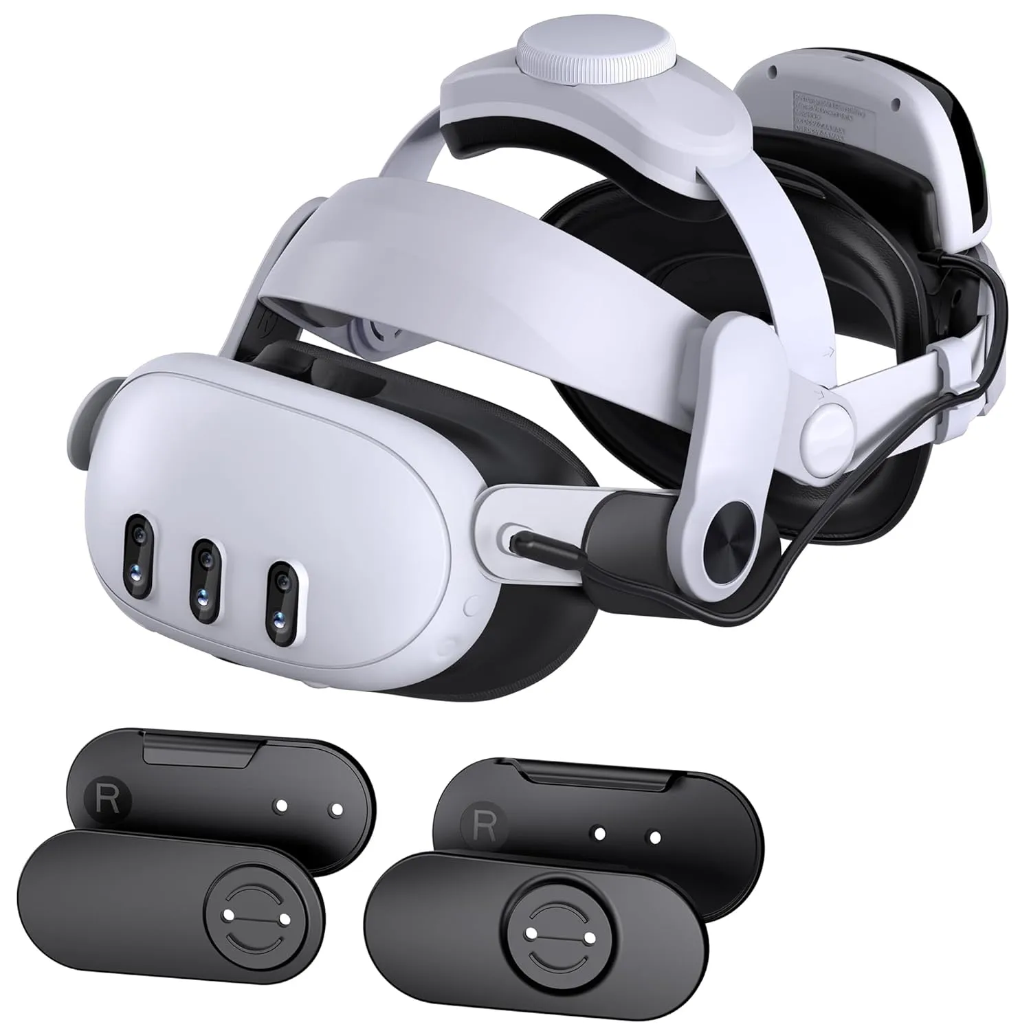 Comfort Battery Head Strap for Quest 3/Quest 3S/Quest 2, Hot-Swappable Battery Strap for Extra 2-3H Playtime, Magnetic Battery Pack, LED Digital Display, Enhanced Support and Balance