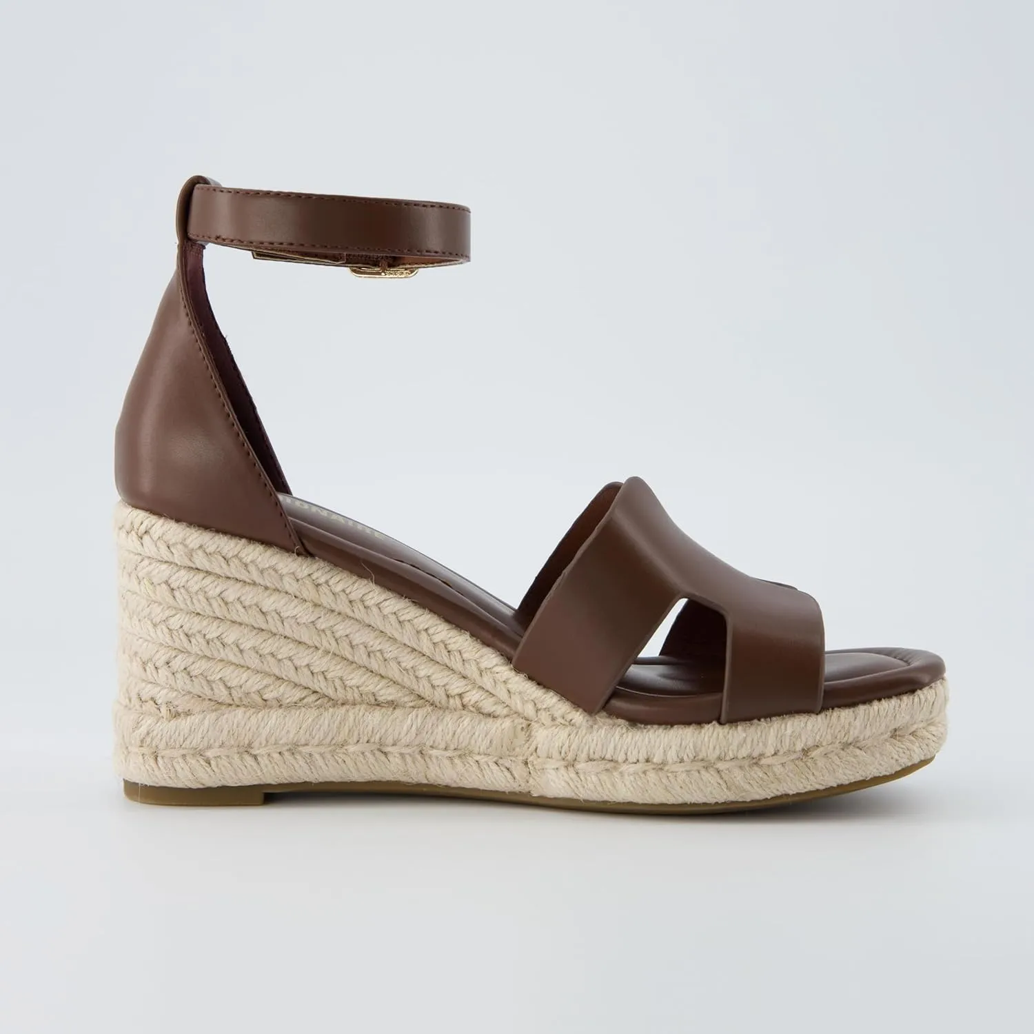 CUSHIONAIRE Women's Charlie Espadrille Wedge Sandal  Memory Foam and Wide Widths Available