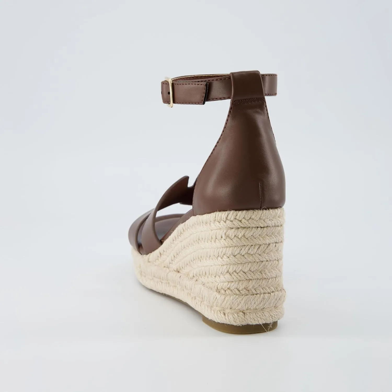 CUSHIONAIRE Women's Charlie Espadrille Wedge Sandal  Memory Foam and Wide Widths Available