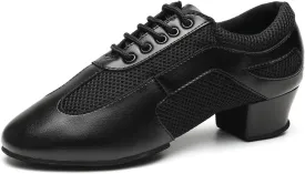 Dance Shoes for Women Ballroom Practice Training Split Sole Dancing Shoes 1.5 Inch Low Heel Latin Salsa Shoes