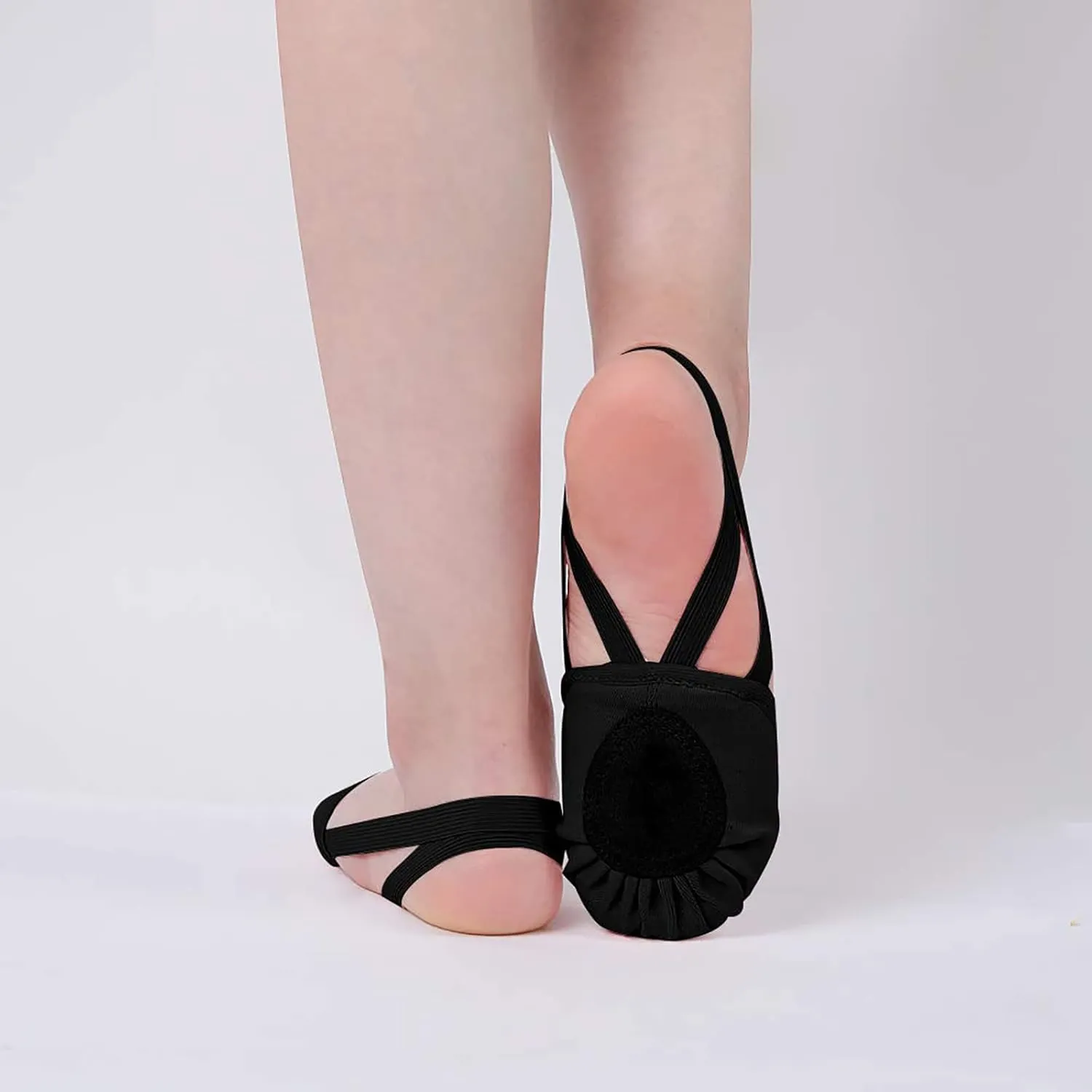 Dance Shoes Half Sole Ballet Canvas Pirouette Shoes for Women/Men and Girls/Boys