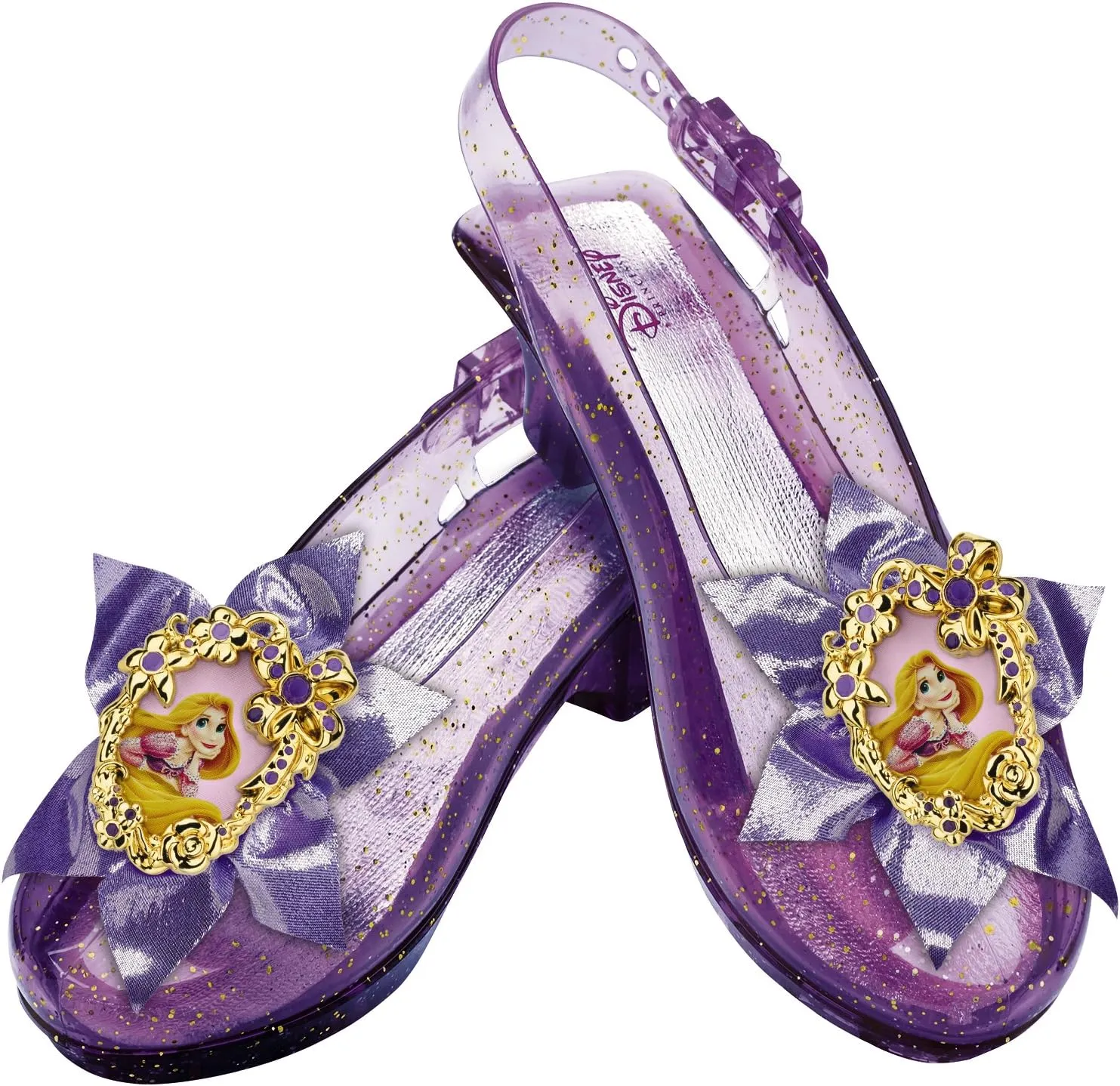 Disney Princess Tangled Rapunzel Sparkle Shoes, Official Disney Costume Accessories, Age Grade 4 , Fits up to Size 6