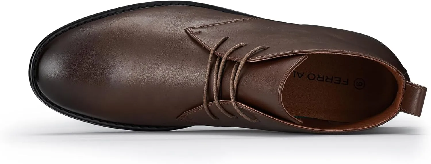 Ferro Aldo Mens Casual Mid-Top Desert Chukka Ankle Boots
