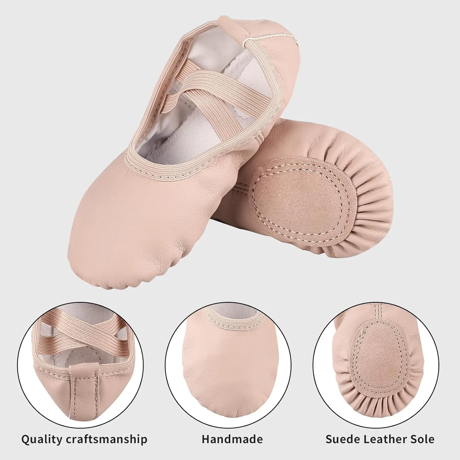 Girls Ballet Practice Shoes,Yoga Shoes for Dancing,Slippers for Kids Toddler