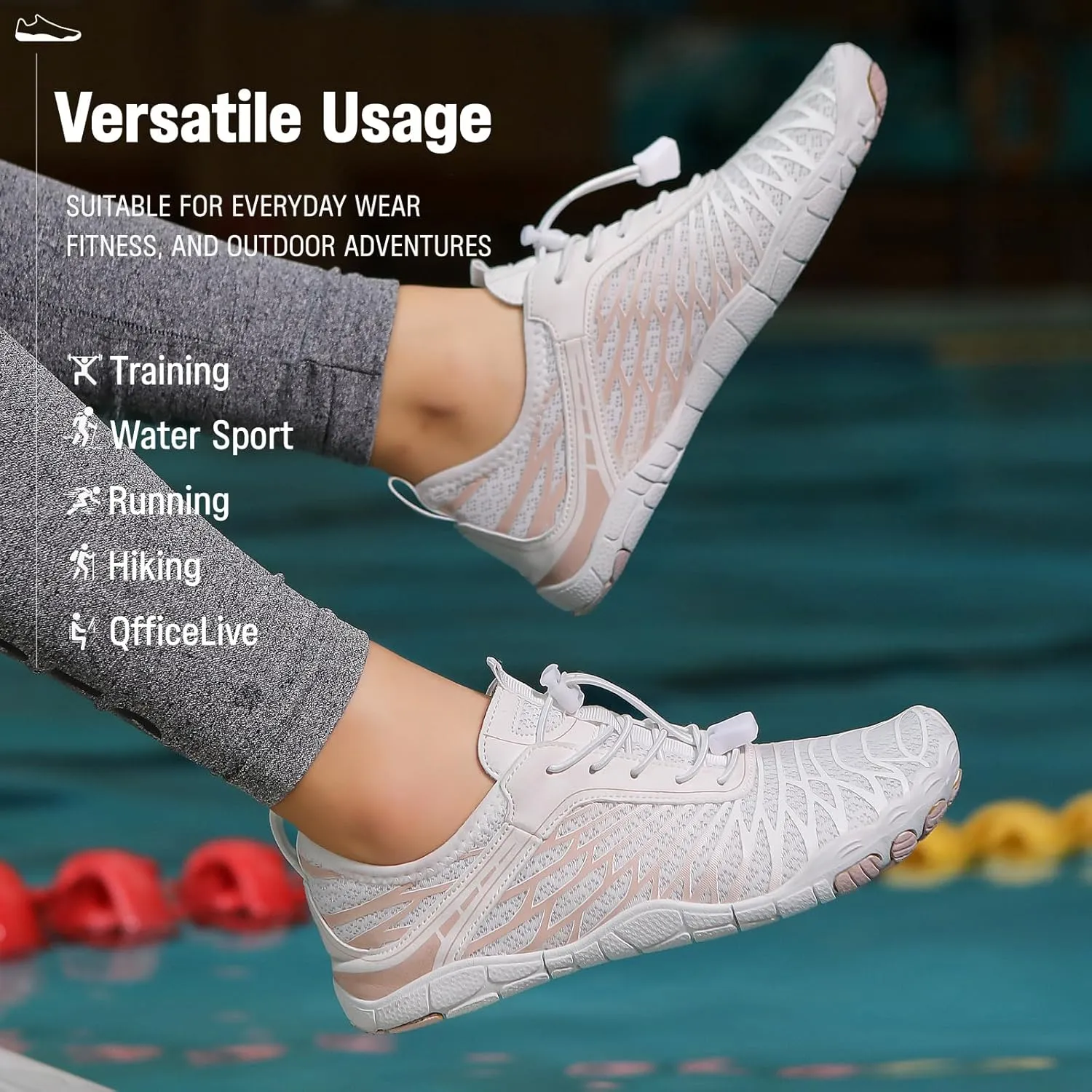 Hike Barefoot Shoes for Womens Mens, 2025 New Comfortable Healthy&Non-Slip Barefoot Vitality Shoes Women's Minimalist Athletic Footwear, Wide Toe Box Water Shoe for Women Men,Hiking Walking Daily Wear