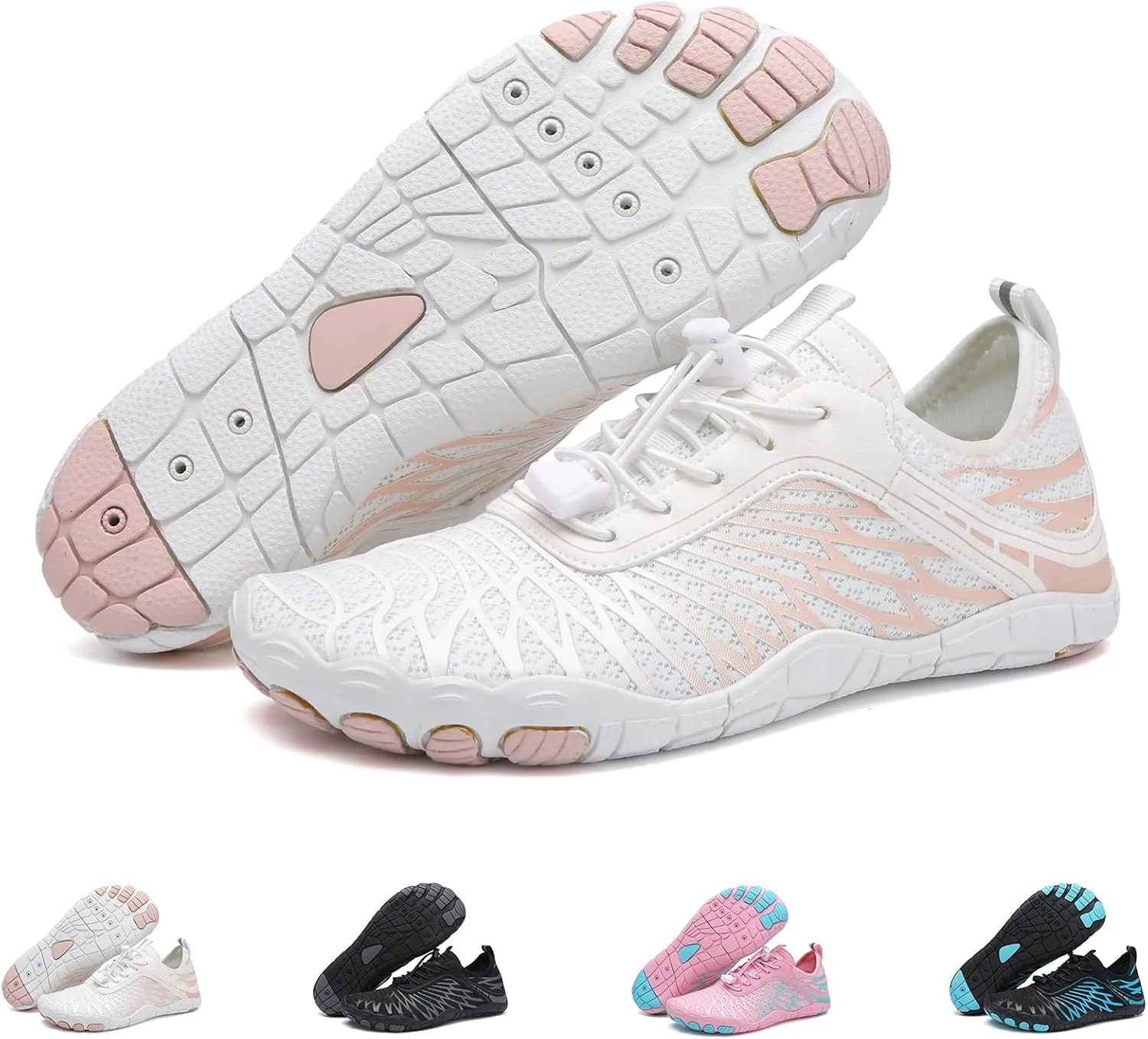 Hike Barefoot Shoes for Womens Mens, 2025 New Comfortable Healthy&Non-Slip Barefoot Vitality Shoes Women's Minimalist Athletic Footwear, Wide Toe Box Water Shoe for Women Men,Hiking Walking Daily Wear