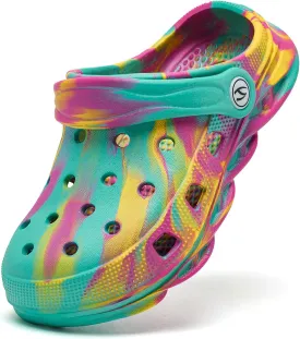 HOBIBEAR Boys and Girls Classic Graphic Garden Clogs Slip on Sandals Water Shoes(Toddler/Little Kids/Big Kids)