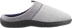 isotoner Men's Open Back Slipper with Memory Foam and Indoor/Outdoor Sole