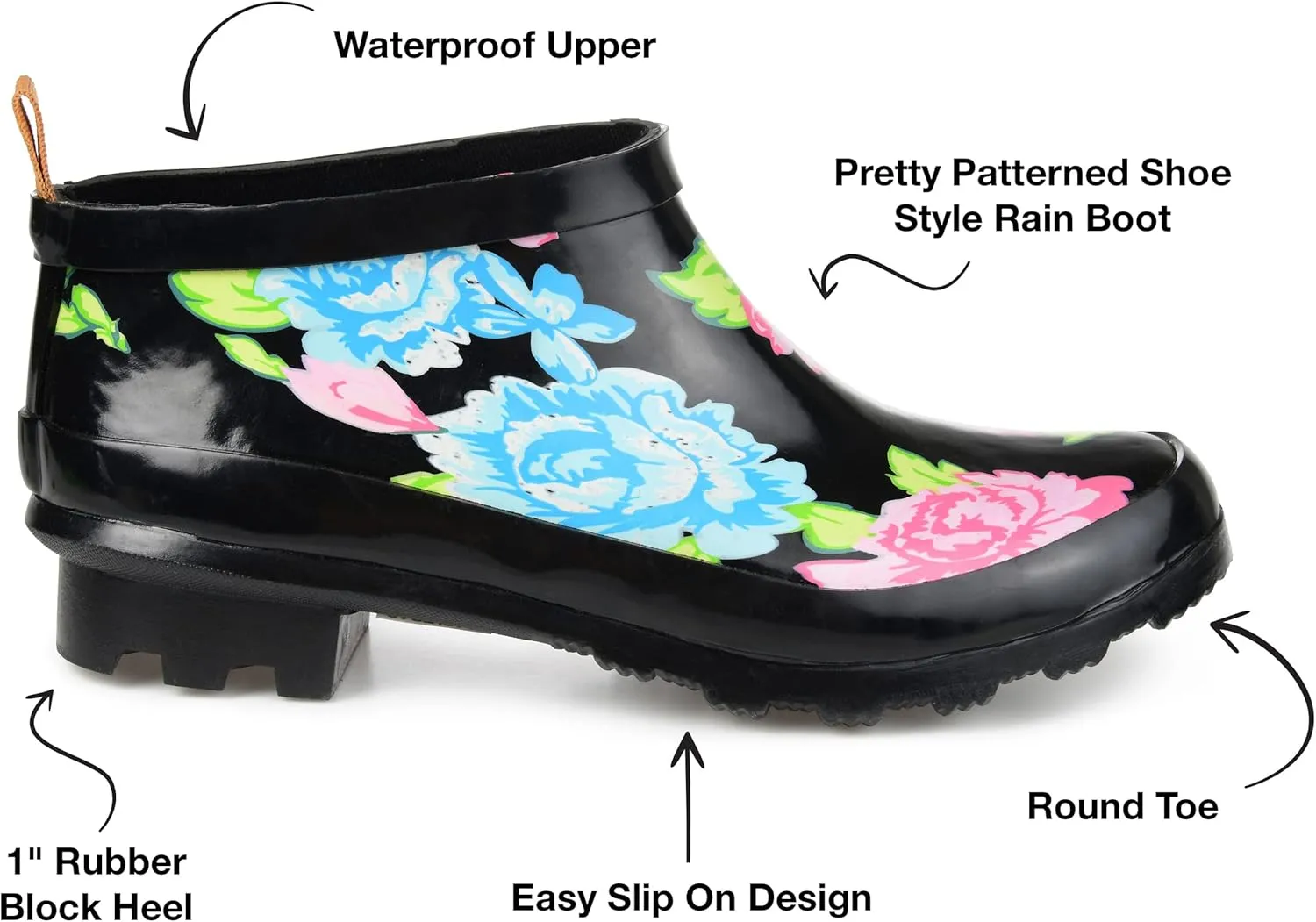 Journee Collection Women's Rainer Rain Boot
