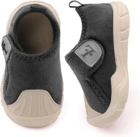 L-RUN Toddler Slippers Soft Boys Girls Barefoot House Slippers Anti-slip Lightweight Home Shoes for Indoor Outdoor Walking
