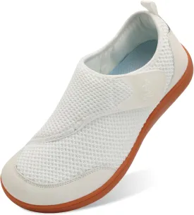 LeIsfIt Mens Walking Shoes Wide Diabetic Shoes Adjustable Barefoot Shoes Breathable Zero Drop Shoes Wide Width Arthritis Edema Shoes