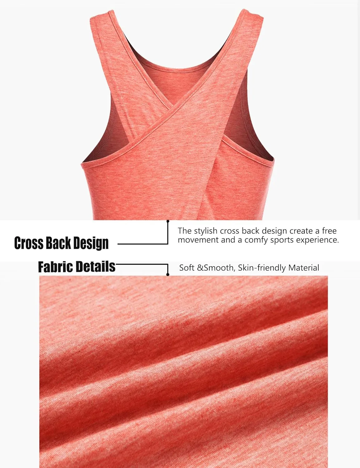 LYHNMW Open Back Workout Top Backless Yoga Shirts Tie Back Workout Tank Activewear Shirts Exercise Yoga Tank Tops (1-3Pack)