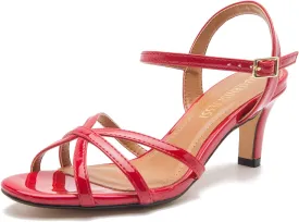 MAIERNISI JESSI Unisex Men's Women's Sandals Ankle Strap Cross Slingback Kitten Heel