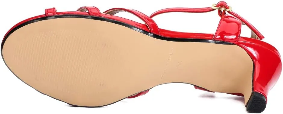 MAIERNISI JESSI Unisex Men's Women's Sandals Ankle Strap Cross Slingback Kitten Heel
