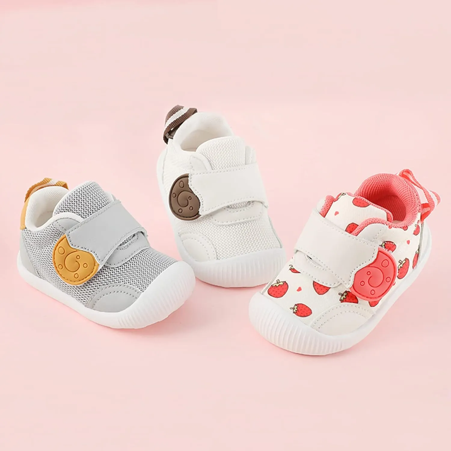 OAISNIT Baby Boys Girls Sneakers Anti Slip Lightweight Soft Toddler First Walkers for Walking Running