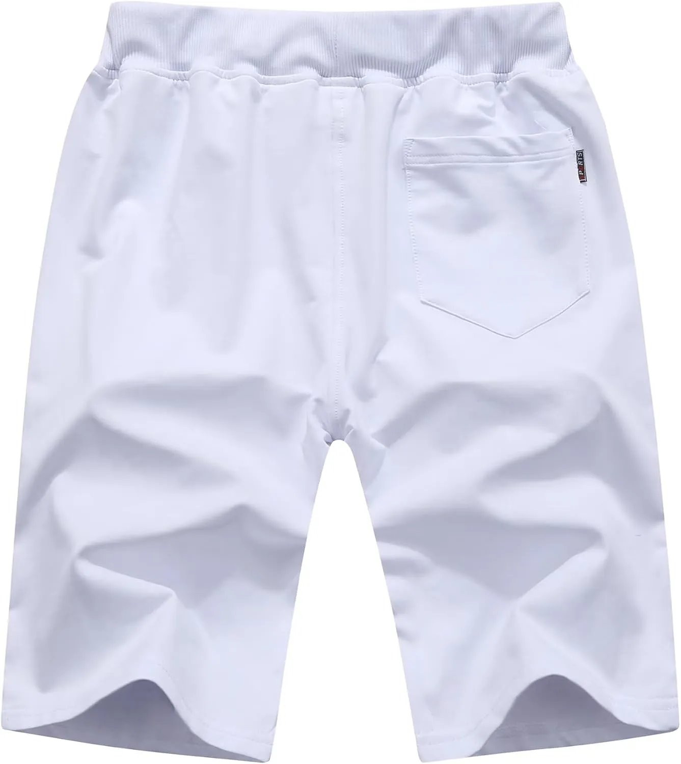 QPNGRP Mens Shorts Casual Drawstring Zipper Pockets Elastic Waist