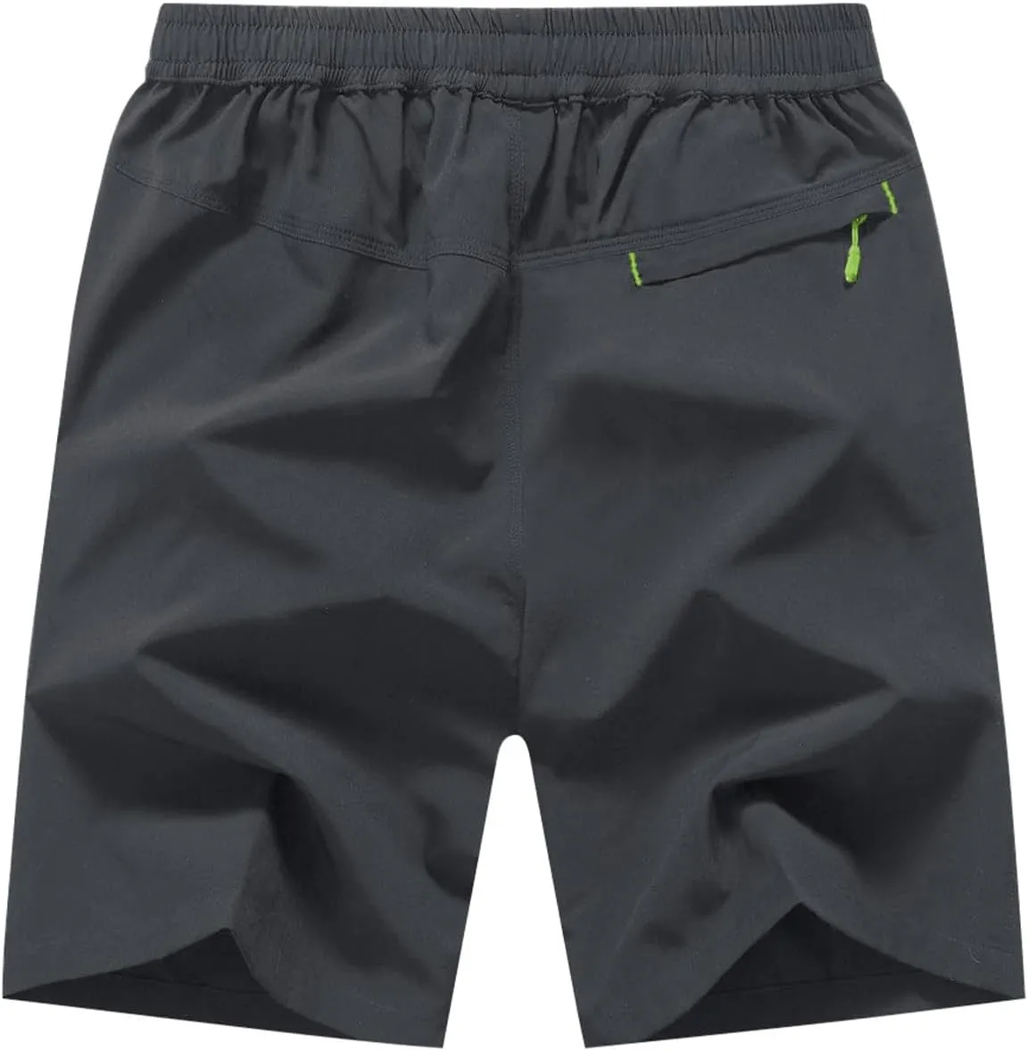 Rdruko Men's Quick Dry Hiking Shorts Lightweight Running Gym Outdoor Active Shorts with Zipper Pockets