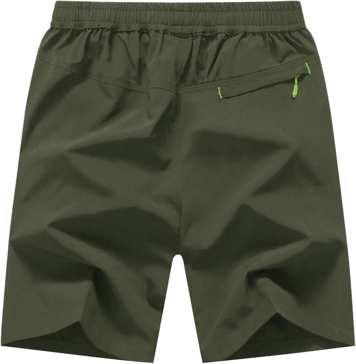 Rdruko Men's Quick Dry Hiking Shorts Lightweight Running Gym Outdoor Active Shorts with Zipper Pockets