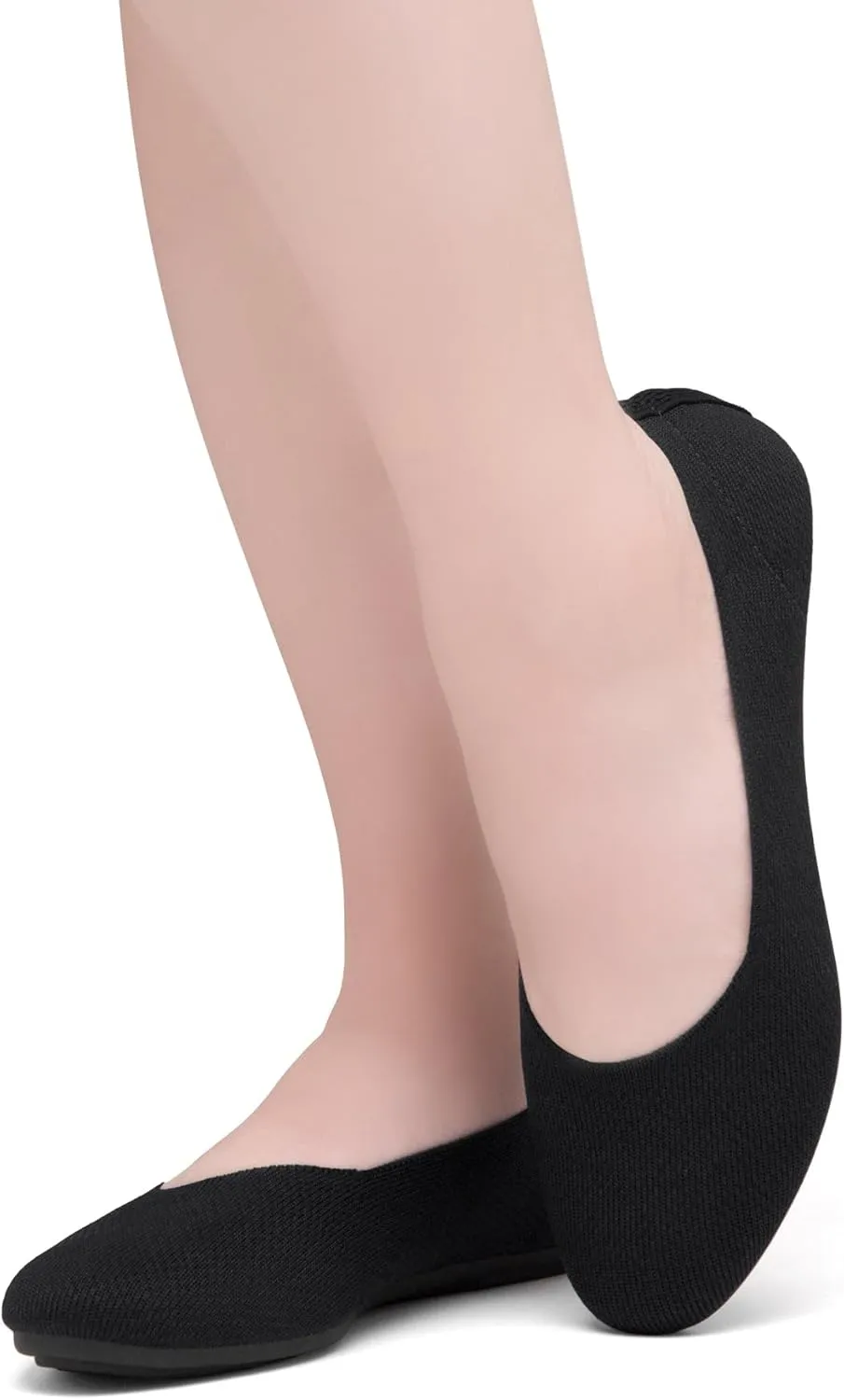 Shoe Land SL-Memory Womens Flats  Round Toe Dressy Ballet Flats, Foldable Slip-On Knit Flat Shoes with Memory Foam, Comfortable for Daily Wear, Work, Office, and Party
