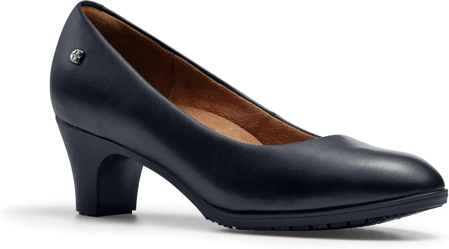 Shoes for Crews Olivia, Women's Slip-Resistant High Heel Dress Shoes for Work, Water Resistant, Women's Heel Pumps Comfortable Flight Attendant Shoes