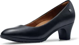 Shoes for Crews Olivia, Women's Slip-Resistant High Heel Dress Shoes for Work, Water Resistant, Women's Heel Pumps Comfortable Flight Attendant Shoes