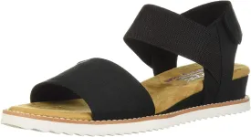 Skechers Women's Desert Kiss-Stretch Quarter Strap Sandal Flat