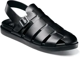 STACY ADAMS Men's Montego Slingback Buckle Sandal Flat
