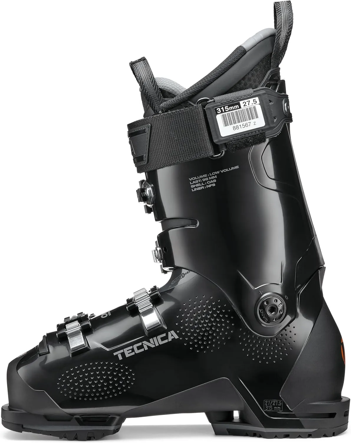 Tecnica Men's GripWalk System Quick Instep & Lift Mach Sport LV Low Volume 100 GW Ski Boots