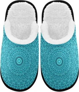 visesunny Slippers for Women Mens Winter Warm Memory Foam Cotton Home Slippers Soft Plush Fleece Slip on House Slippers for Girls Indoor Outdoor Shoes