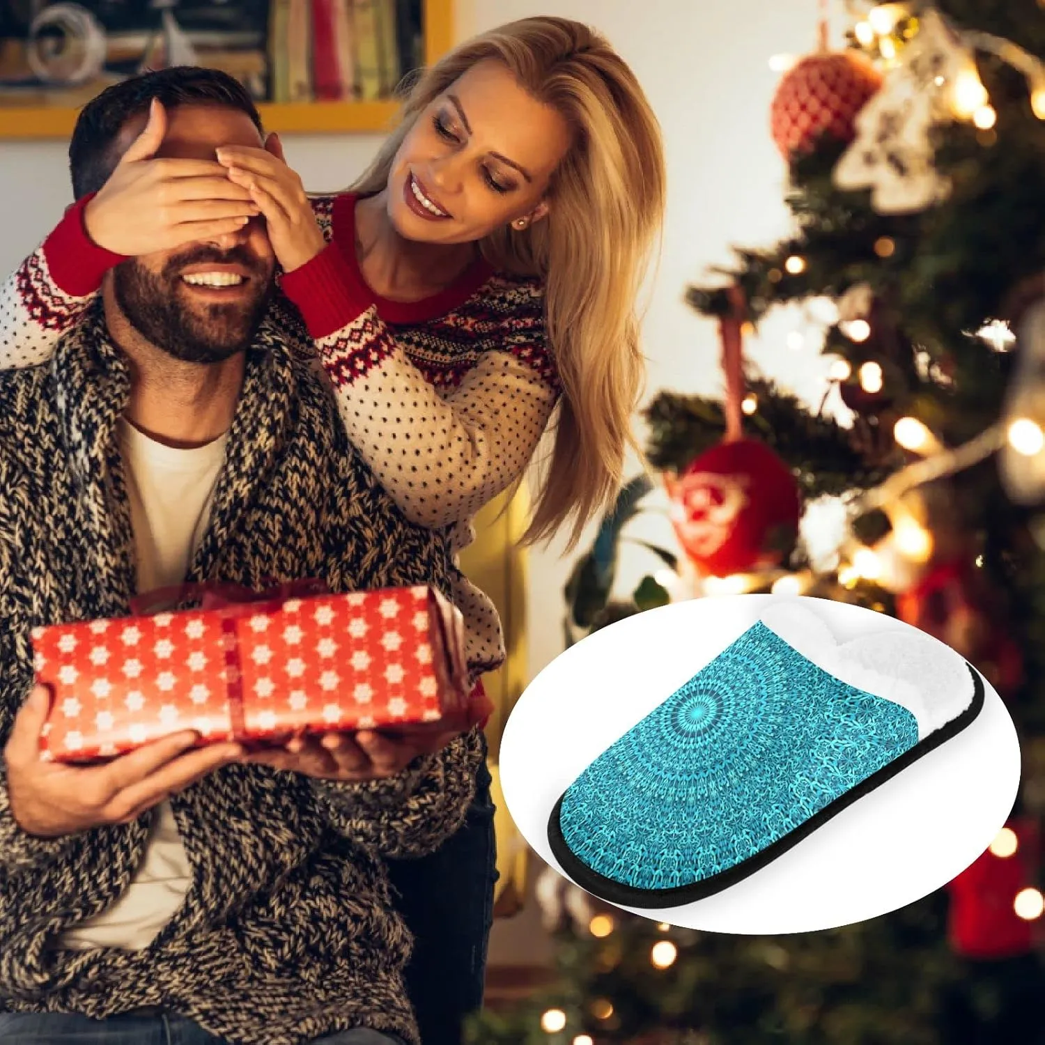 visesunny Slippers for Women Mens Winter Warm Memory Foam Cotton Home Slippers Soft Plush Fleece Slip on House Slippers for Girls Indoor Outdoor Shoes