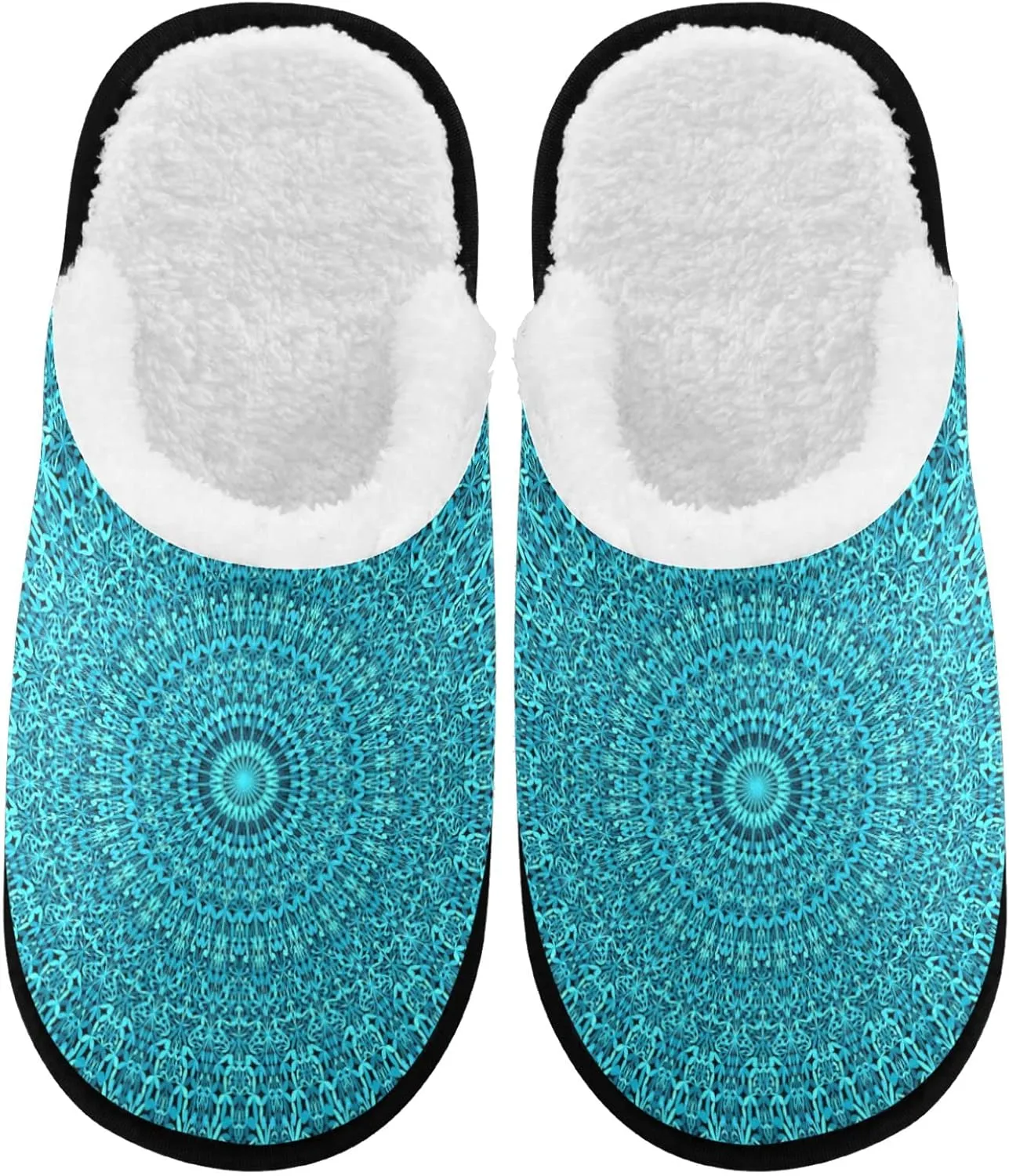 visesunny Slippers for Women Mens Winter Warm Memory Foam Cotton Home Slippers Soft Plush Fleece Slip on House Slippers for Girls Indoor Outdoor Shoes
