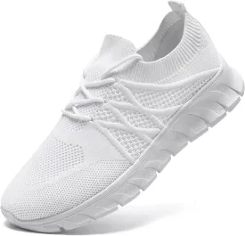 Womens Lightweight Road Running Shoes Slip On Walking Sneakers Suitable for Outdoor Sports Gym and Daily Wear All Day with Breathable Upper and Elastic Sole