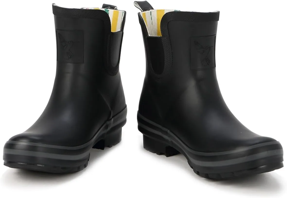 Women's Rain Boot Ankle Boots Meadow Wellies Garden Boot UK Brand