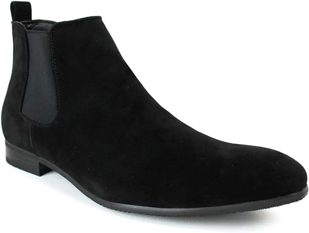 ZARMAN Men's Ankle Dress Chelsea Boots Side Zipper Closure